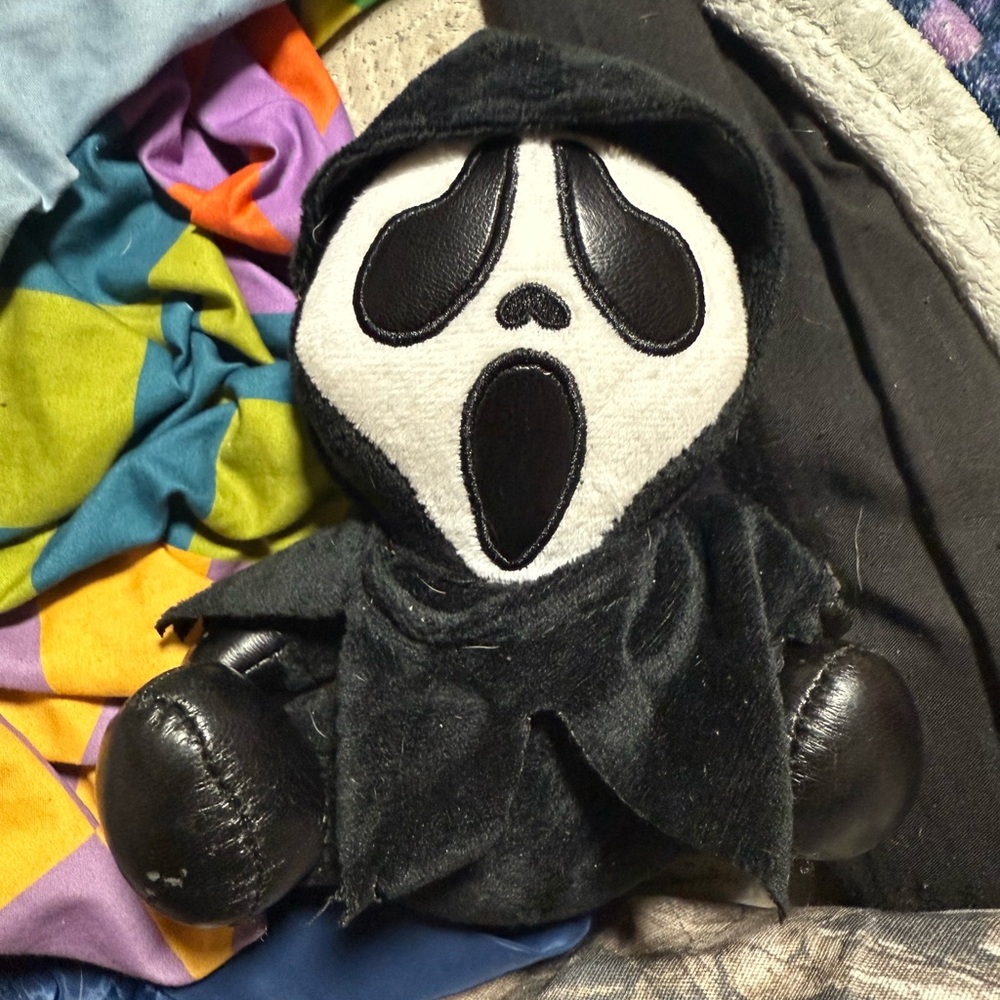 Black and White Ghost Plush Toy